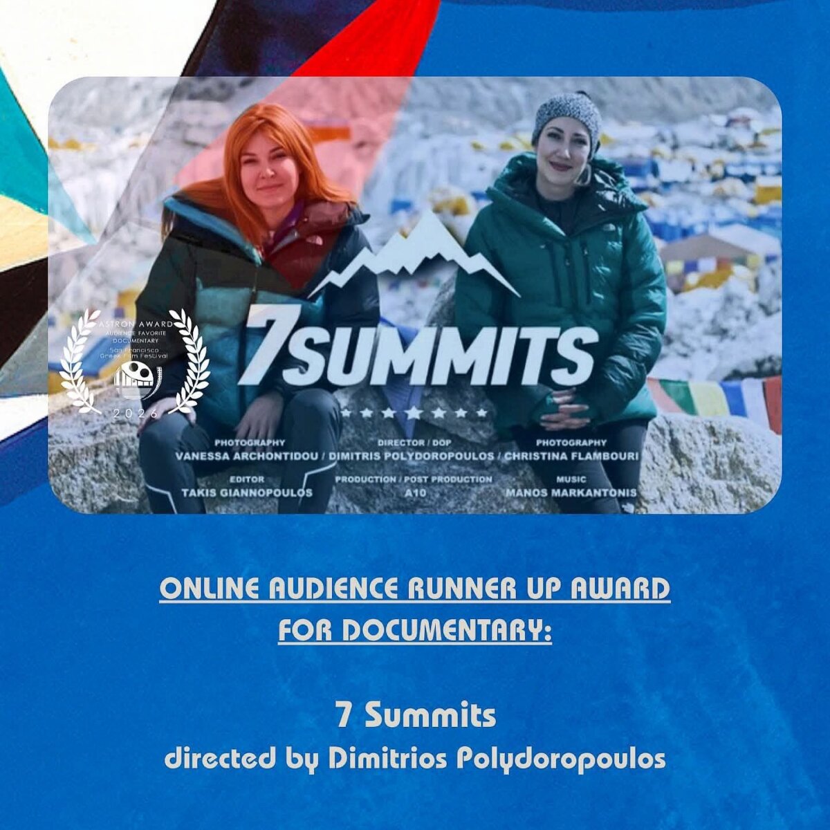 “7 Summits” Wins 2nd Audience Award at SFGFF 2026
